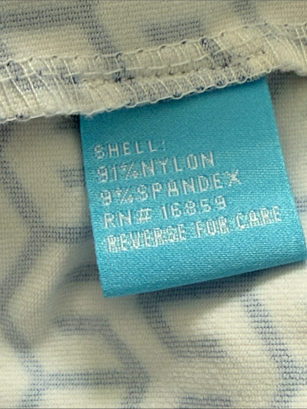J. McLaughlin Blue & White Geometric V-Neck Dress worn once for trying - Picture 8 of 9